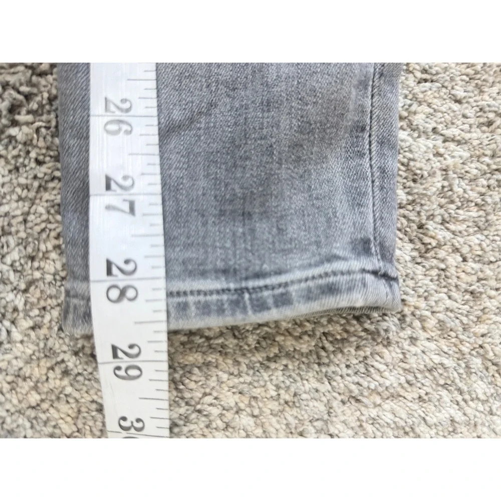 Lucky Brand Grey Skinny Jeans Candiani Denim Womens 4/27 Mid Rise Stretch